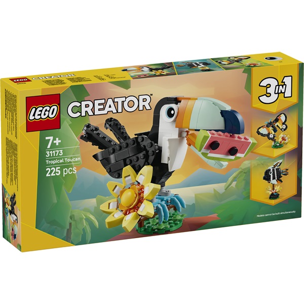 LEGO_Creator_3_az_1-ben_Vadallatok_Tropusi_tukan_figurat_tartalmazo_jatekkeszlet_31173-i2009064.jpg LEGO® Creator 3 az 1-ben Vadállatok: Trópusi tukán, figurát tartalmazó játékkészlet 31173 - Image 1