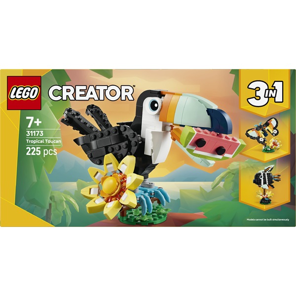 LEGO® Creator 3 az 1-ben Vadállatok: Trópusi tukán, figurát tartalmazó játékkészlet 31173 - Image 3
