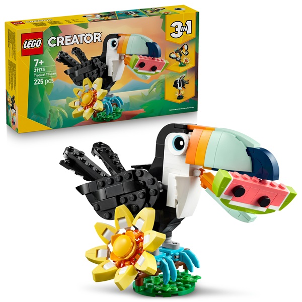 LEGO® Creator 3 az 1-ben Vadállatok: Trópusi tukán, figurát tartalmazó játékkészlet 31173 - Image 4