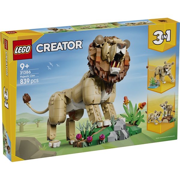LEGO_Creator_Vadallatok_Fenseges_oroszlan_31386-i2016281.jpg LEGO® Creator Vadállatok: Fenséges oroszlán 31386 - Image 1