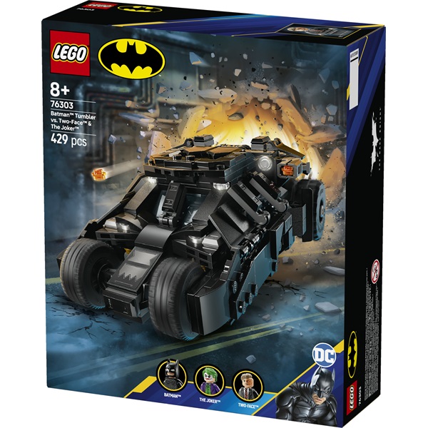 LEGO® DC Batman™: Batman™ Tumbler vs. Kétarc™ és Joker™, játék autó 76303 - Image 2