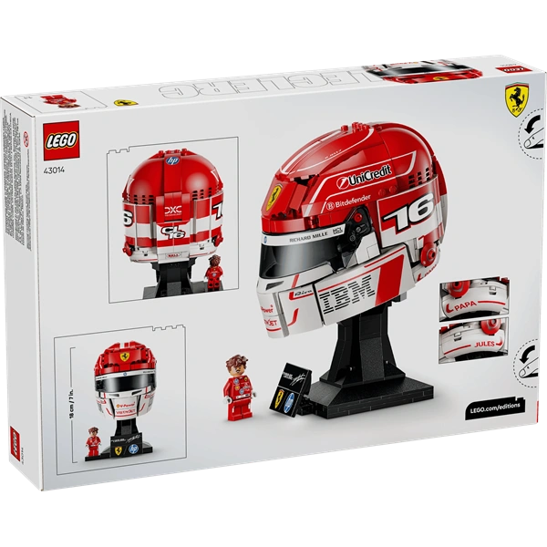 LEGO_Editions_Scuderia_Ferrari_HP_Charles_Leclerc_sisakja_43014-i2025788.webp LEGO® Editions Scuderia Ferrari HP Charles Leclerc sisakja 43014 - Image 1