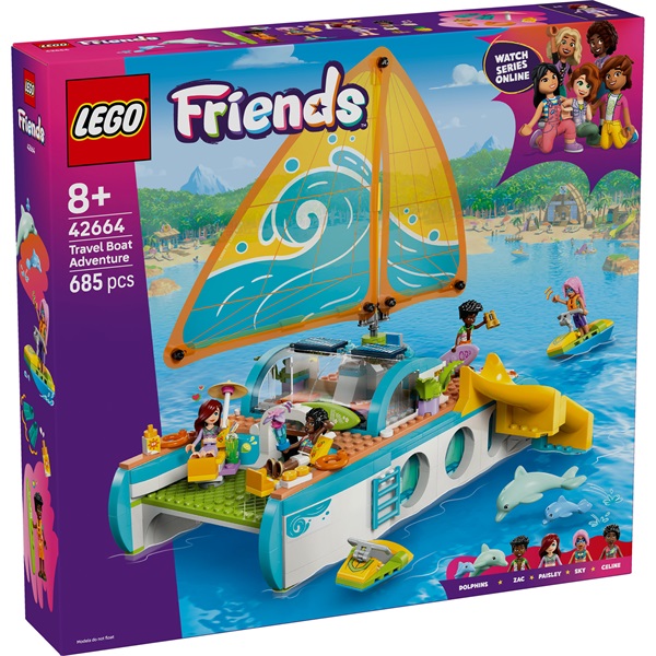 LEGO® Friends Hajós kirándulás és kaland, építőkészlet és történetmesélős játék 42664 - Image 1