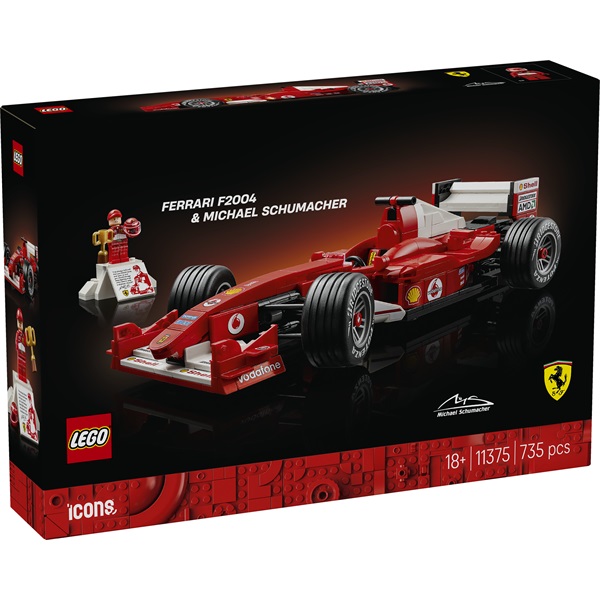 LEGO_Icons_Ferrari_F2004_es_Michael_Schumacher_11375-i2011108.jpg LEGO® Icons Ferrari F2004 és Michael Schumacher 11375 - Image 1