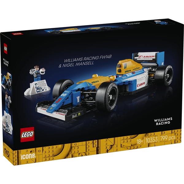 LEGO® Icons Williams Racing FW14B és Nigel Mansell, dekoráció a home office íróasztalodra 10353 - Image 1