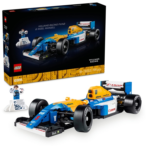 LEGO® Icons Williams Racing FW14B és Nigel Mansell, dekoráció a home office íróasztalodra 10353 - Image 4