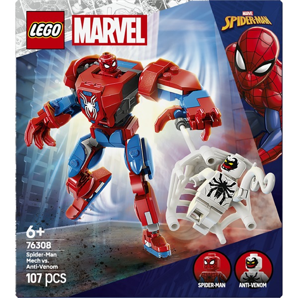 LEGO® | Marvel Pókember robot vs. Anti-Venom, megépíthető játékfigurákat tartalmazó szett 76308 - Image 3