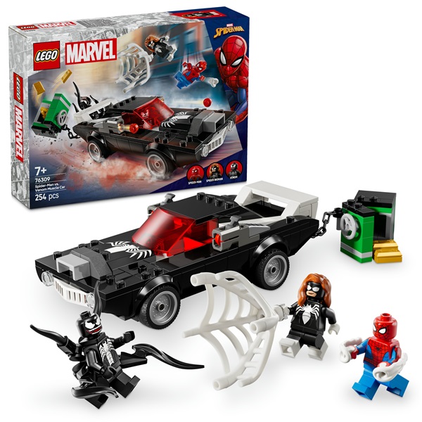 LEGO® | Marvel Pókember vs. Venom sportautója, szett megépíthető játék járművel 76309 - Image 4