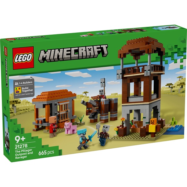 LEGO_Minecraft_A_Fosztogato_ortorony_es_a_Rombolo_gamer_epitojatek_es_ajandek_21278-i1988670.jpg LEGO® Minecraft® A Fosztogató őrtorony és a Romboló, gamer építőjáték és ajándék 21278 - Image 1