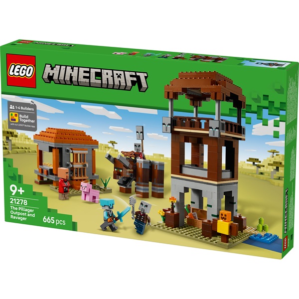 LEGO® Minecraft® A Fosztogató őrtorony és a Romboló, gamer építőjáték és ajándék 21278 - Image 2
