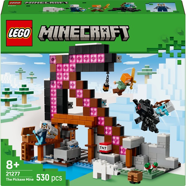 LEGO® Minecraft® A csákánybánya, dekoráció a gamerszobába és csákányos játék 21277 - Image 3