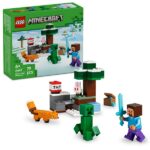 LEGO® Minecraft® Steve tajgai kalandjai, gamerajándék 21583 - Image 4