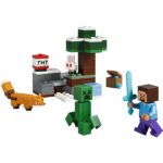 LEGO® Minecraft® Steve tajgai kalandjai, gamerajándék 21583 - Image 5