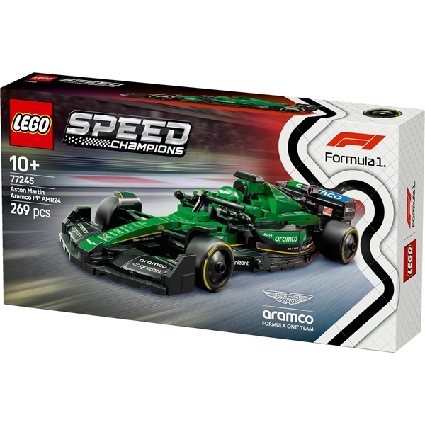 LEGO® Speed Champions Aston Martin Aramco F1® AMR24 versenyautó, járműkészlet 77245 - Image 2