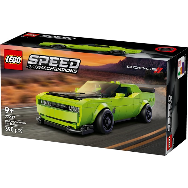 LEGO® Speed Champions Dodge Challenger SRT Hellcat sportautó, játék 77237 - Image 2