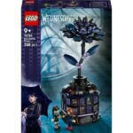 LEGO® Wednesday Fekete dália, halloweeni ajándék, művirág szobadekoráció - Image 3