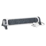 LEGRAND Elosztósor Premium 4x2P+F, túlfeszültség-védelemmel, 1,5 m vezetékkel, fehér/fekete - Image 4
