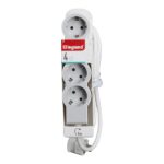 LEGRAND Elosztósor Standard 4x2P+F, 5 m vezetékkel, fehér-szürke - Image 2