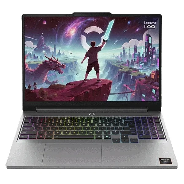 LENOVO LOQ 15AHP11, 15,3" WUXGA, AMD Ryzen 7 250, 16GB, 512GB, nV RTX5050 8GB, NoOS, Luna Grey - Image 1