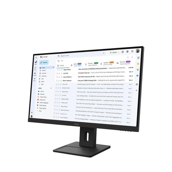 LENOVO Monitor - ThinkVision E27-40; 27" FHD 1920x1080 IPS, 16:9, 4ms, 100Hz, 1500:1, 300cd/m2, HDMI, DP, VGA - Image 3