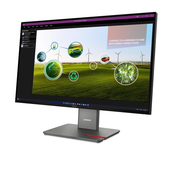 LENOVO Monitor - ThinkVision P27q-40; 27.0" QHD 2560x1440 IPS 120Hz, 16:9, 1500:1, 350cd/m2, 4ms, HDMI, DP, USB A-B-C - Image 3
