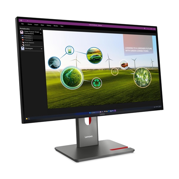 LENOVO Monitor - ThinkVision P27q-40; 27.0" QHD 2560x1440 IPS 120Hz, 16:9, 1500:1, 350cd/m2, 4ms, HDMI, DP, USB A-B-C - Image 2