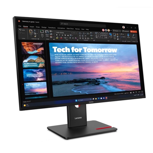LENOVO_Monitor_-_ThinkVision_T27QD-40_27_QHD_2560x1440_IPS_169_15001_350cmm2_4ms_USB_A-C_HDMI_DP_RJ45-i1745733.jpg LENOVO Monitor - ThinkVision T27QD-40; 27" QHD 2560x1440 IPS, 16:9, 1500:1, 350cm/m2, 4ms, USB A-C, HDMI, DP, RJ45. - Image 1