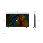 LG 43NANO80A3B 43"/109cm, NanoCell AI 4K Ultra HD Smart TV, 3840x2160, 3xHDMI/2xUSB/Wifi/LAN - Image 3