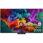 LG 65QNED87B3A 65"/164cm Mini LED 4K AI 144Hz Smart TV, 3840x2160, 4xHDMI/2xUSB/Wifi/LAN