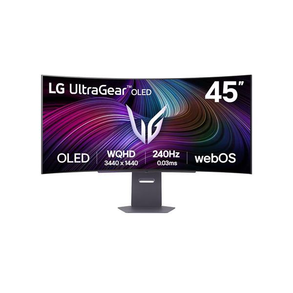 LG_Gaming_240Hz_WQHD_ivelt_smart_monitor_45_45GX950A_3440x1440_219_275cdm2_1ms_HDMIx2USBx3-i1599654.png LG OLED Gaming 240Hz ívelt smart monitor 45" 45GX950A, 5120x2160, 21:9, 275cd/m2, 0,03ms, HDMIx2/Displaypor/USBx2/USB-C - Image 1