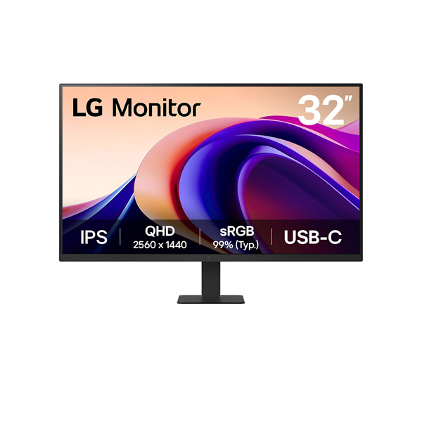 LG IPS monitor 31,5" 32U631A, 2560 x 1440, 16:9, 250 cd/m2, 5ms, HDMI/USB-C, 100Hz - Image 1