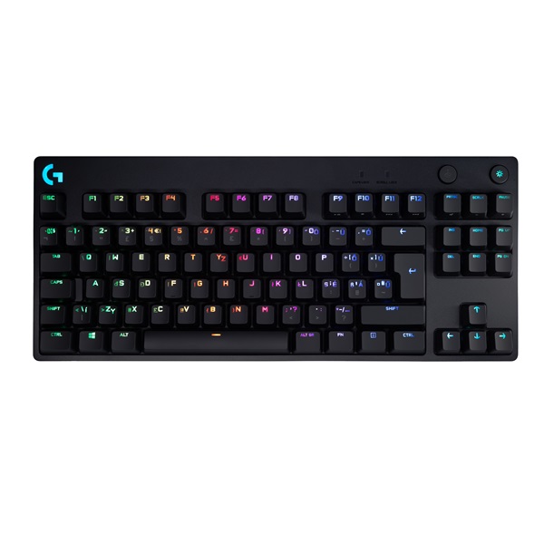 LOGITECH Billentyűzet - G Pro Lightspeed RGB Mechanikus Gaming Vezetékes TKL HUN, Fekete (Gravírozott) - Image 1