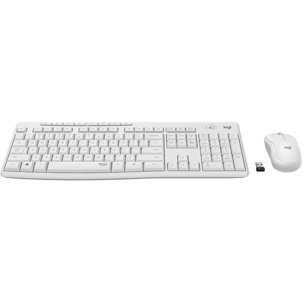 LOGITECH Billentyűzet + egér - MK295 Silent Vezeték Nélküli Combo Piszkosfehér, US - Image 1