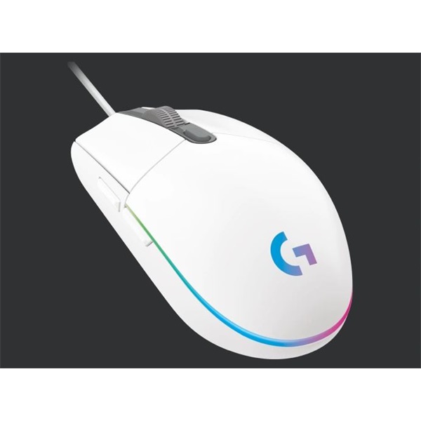 LOGITECH_Eger_-_G102_Lightsync_Vezetekes_Gaming_Feher-i610492.jpg LOGITECH Egér - G102 Lightsync Vezetékes Gaming, Fehér - Image 1