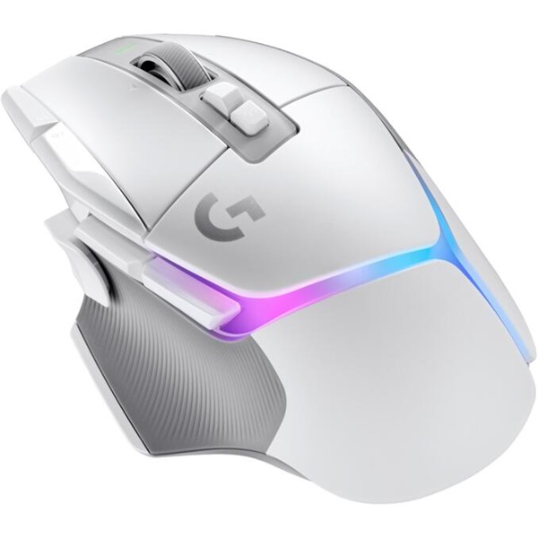LOGITECH Egér - G502 X Plus Lightsync RGB Vezeték Nélküli Gaming, Fehér - Image 1