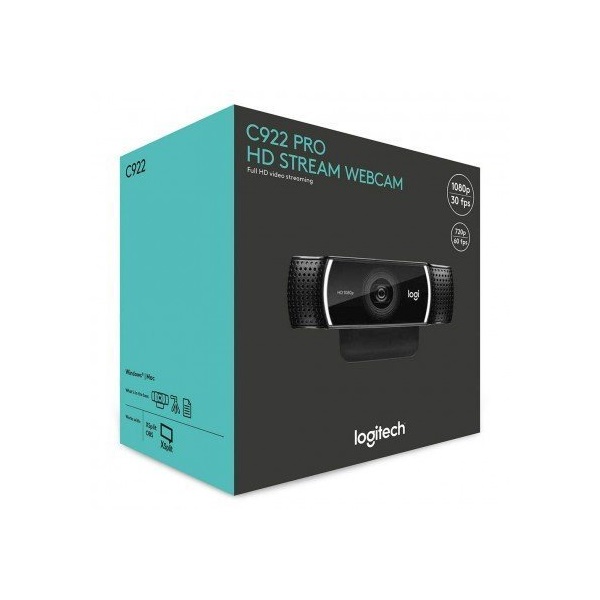 LOGITECH_Webkamera_-_C922_HD_1080p_Mikrofon-i601550.jpg LOGITECH Webkamera - C922 HD 1080p Mikrofonos - Image 1