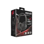 MAXELL Fejhallgató,BASS 13 USB-C, összehajtható, mikrofon, vezetékes, USB-C