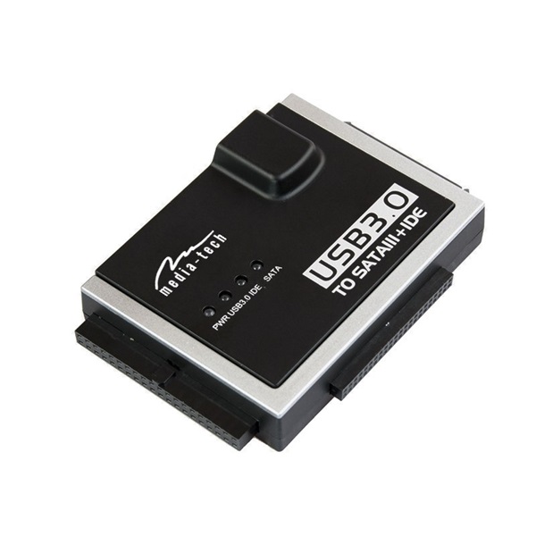 MEDIA-TECH_Atalakito_USB_30_to_SATAIDE-i569686.jpg MEDIA-TECH Átalakító USB 3.0 to SATA / IDE - Image 1