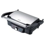MELISSA Panini / Asztali grillsütő / kontakt grill 1600 W fekete / rozsdamentes acél burkolat, hőfokszabályzó