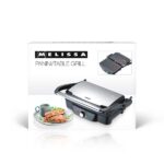 MELISSA Panini / Asztali grillsütő / kontakt grill 1600 W fekete / rozsdamentes acél burkolat, hőfokszabályzó - Image 5