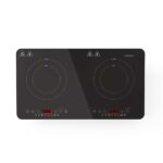 MELISSA dupla indukciós főzőlap, 3500 W, 10 teljesítményszint, 8 előre beállított érték, időzítő, boost funkció, LCD
