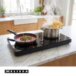 MELISSA dupla indukciós főzőlap, 3500 W, 10 teljesítményszint, 8 előre beállított érték, időzítő, boost funkció, LCD - Image 5