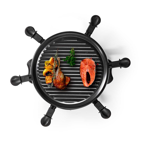 MELISSA raclette - gourmet - grill sütő, 6 személyes, 800 W | O 29 cm | Tapadásmentes bevonat - Image 4