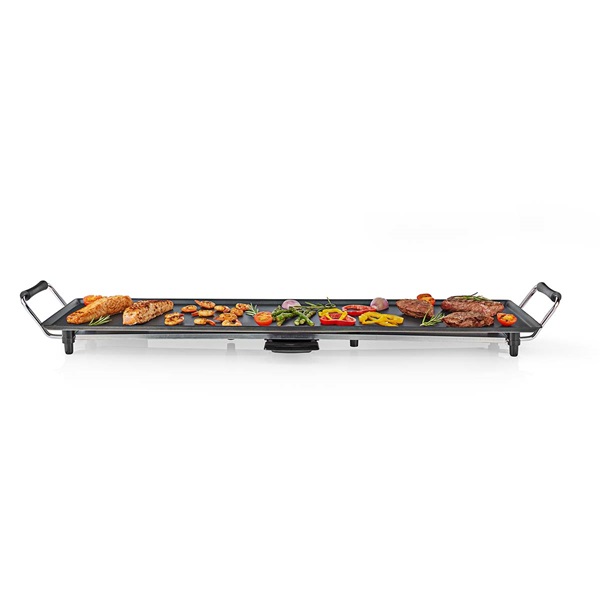 MELISSA teppanyaki látvány grillsütő, 1800W, szabályozható hőmérséklet, csepptálca, sütőfelület 90 x 23 cm - Image 1