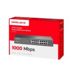 MERCUSYS Switch 16x1000Mbps, Fémházas Asztali Rackes, MS116GS - Image 5