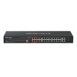 MERCUSYS Switch 28x1000Mbps(24xPOE+) + 2xSFP, Fémházas Asztali Rackes, MS128GP
