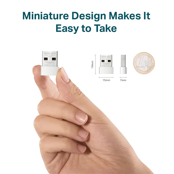 MERCUSYS_Wireless_Adapter_USB_N-es_150Mbps_MW150US-i589404.jpg MERCUSYS Wireless Adapter USB N-es 150Mbps, MW150US - Image 1