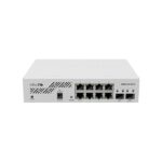 MIKROTIK Switch 8x1000Mbps + 2x10000Mbps SFP+, Rackes, CSS610-8G-2S+IN