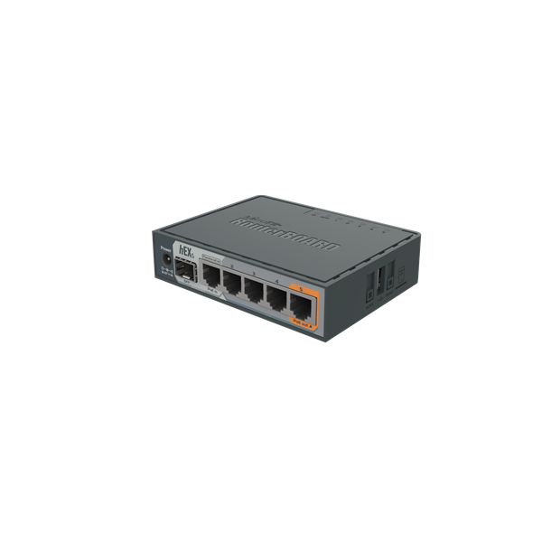 MIKROTIK Vezetékes Router hEX S 5x1000Mbps + 1x1000Mbps SFP, Beltéri, RB760IGS - Image 2