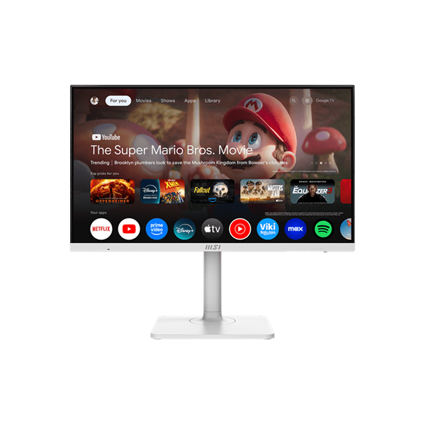 MSI Monitor Business Modern MD272UPSW 27" UHD, 3840x2160, 60Hz, IPS, 4ms, HDMI, DP, USB-C, Pivot, White - SMART - Image 1